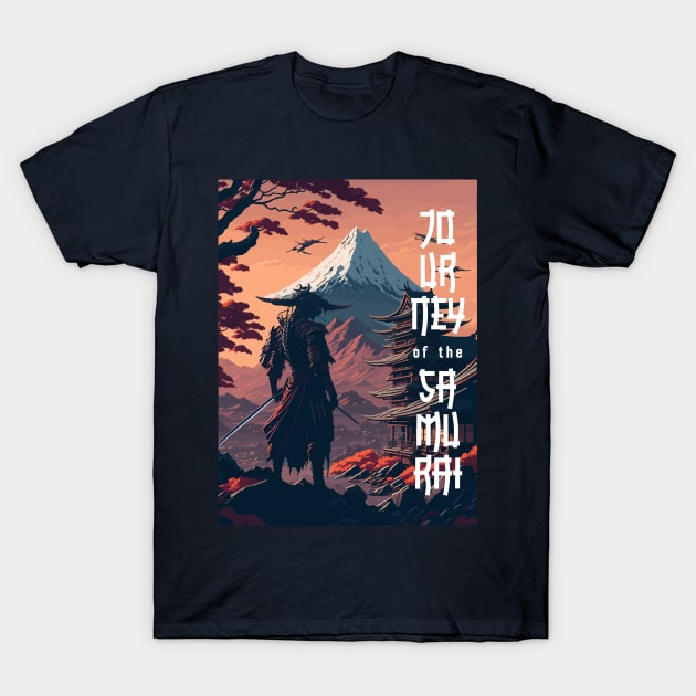 Futuristic Samurai: A Journey Through Time and Tradition T-Shirt by By_Russso